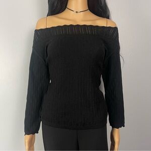 Y2K Off Shoulder Sweater